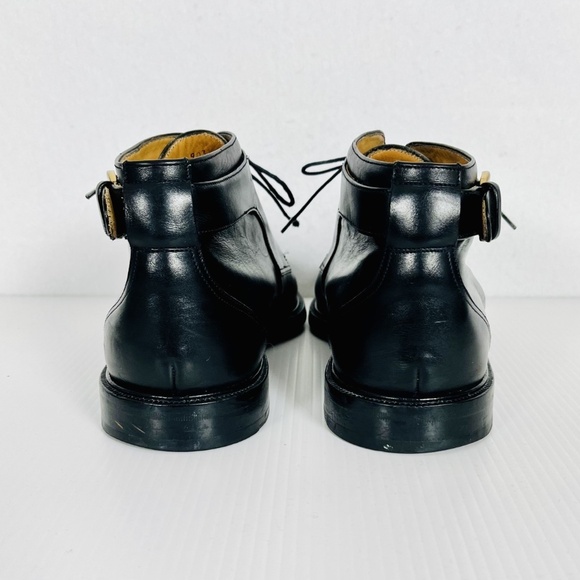 Mezlan Black Leather Men’s Ankle Boots Shoes Sz 9.5M Buckle Made In Spain main image 8